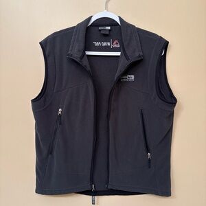 REI Black Fleece Vest with Logo